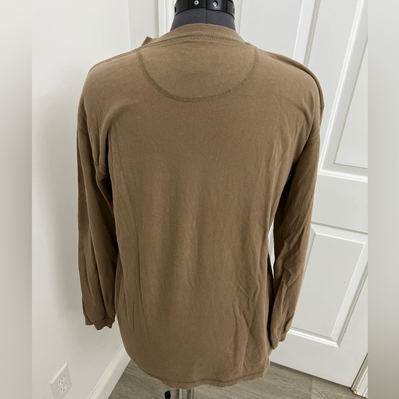PURITAN Men's Brown Henley Shirt Size M - Picture 6 of 9